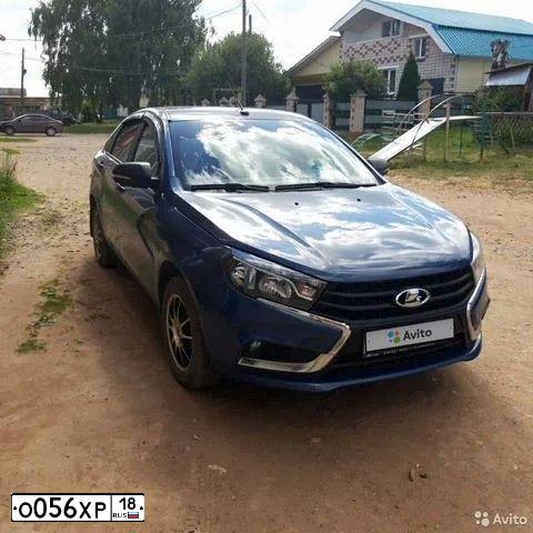 Фото автомобиля LADA GFL120 LADA VESTA, 2016 — госномер Н516ВУ18. Цвет: Темно-синий