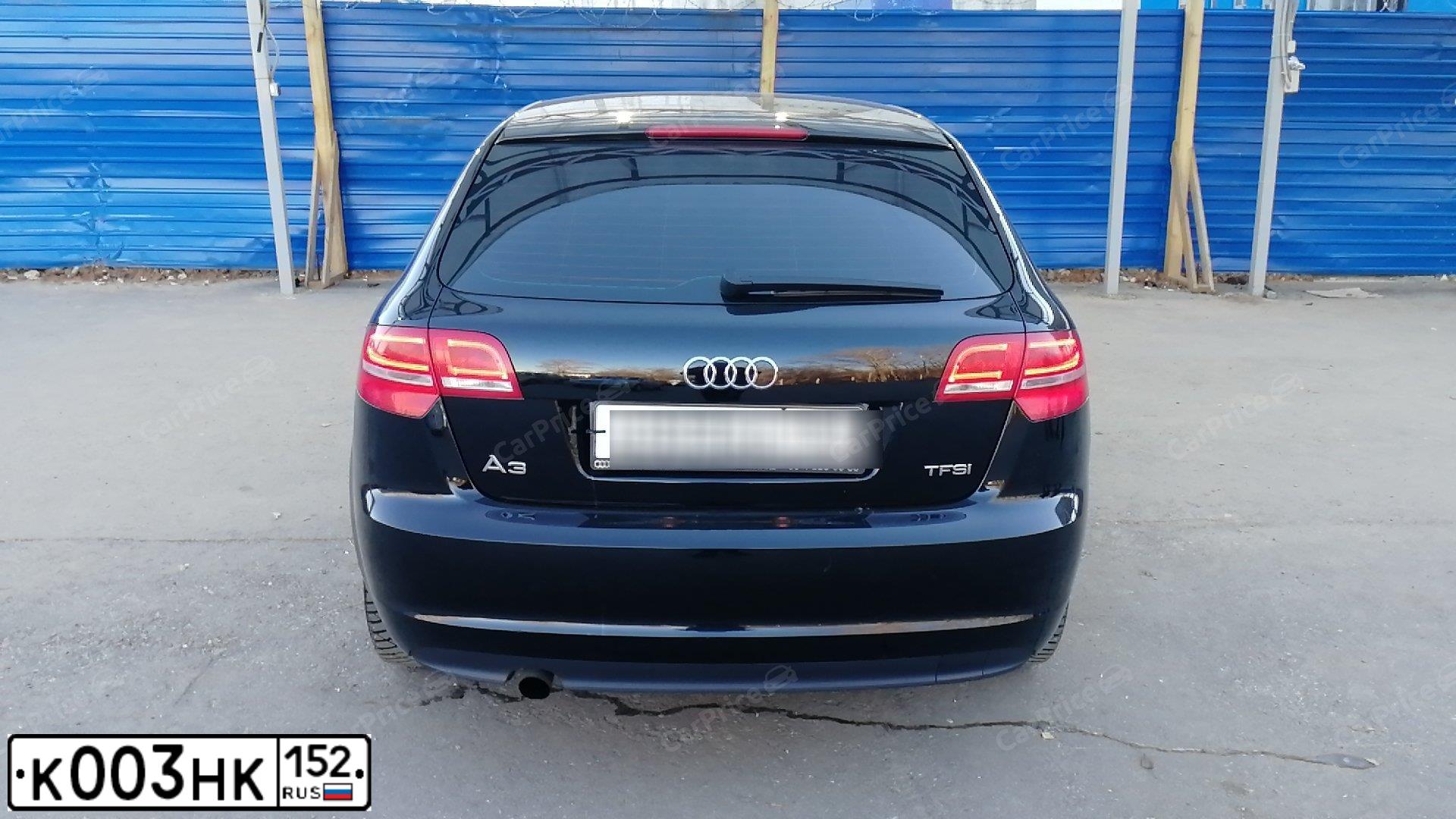 Фото автомобиля AUDI A3, 2012 — госномер К003НК152. Цвет: ЧЕРНЫЙ