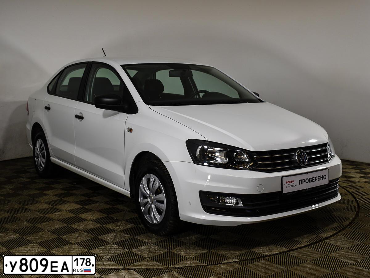 Фото автомобиля VOLKSWAGEN POLO, 2016 — госномер М615АК550. Цвет: Белый