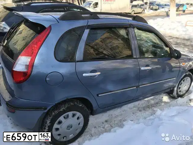 Фото автомобиля ВАЗ 11193 LADA KALINA, 2007 — госномер В034ОВ156. Цвет: Серо-Синий
