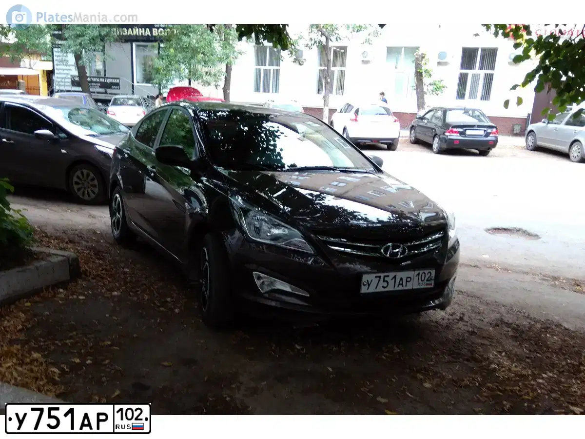 Фото автомобиля HYUNDAI SOLARIS, 2016 — госномер Р167КУ70