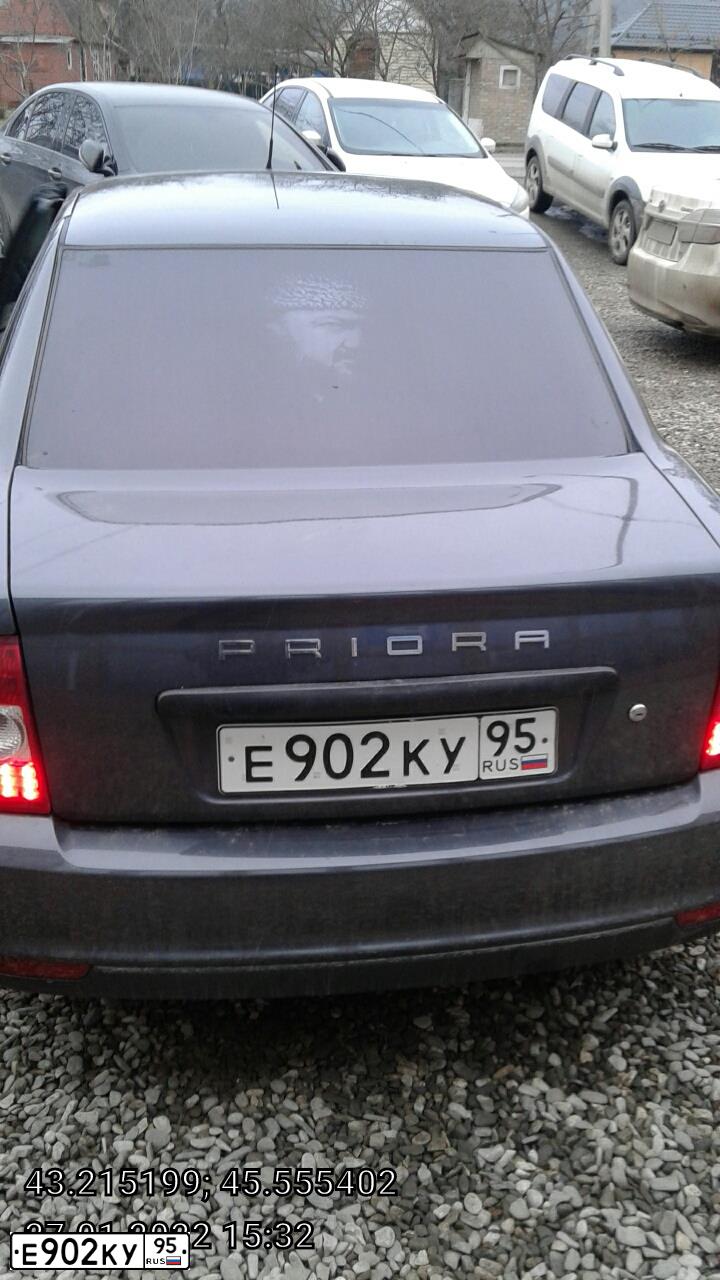 Фото автомобиля LADA 2170 PRIORA, 2014 — госномер М234ТТ32. Цвет: СЕРЕБРИСТО-ТЕМНО-СЕРЫЙ