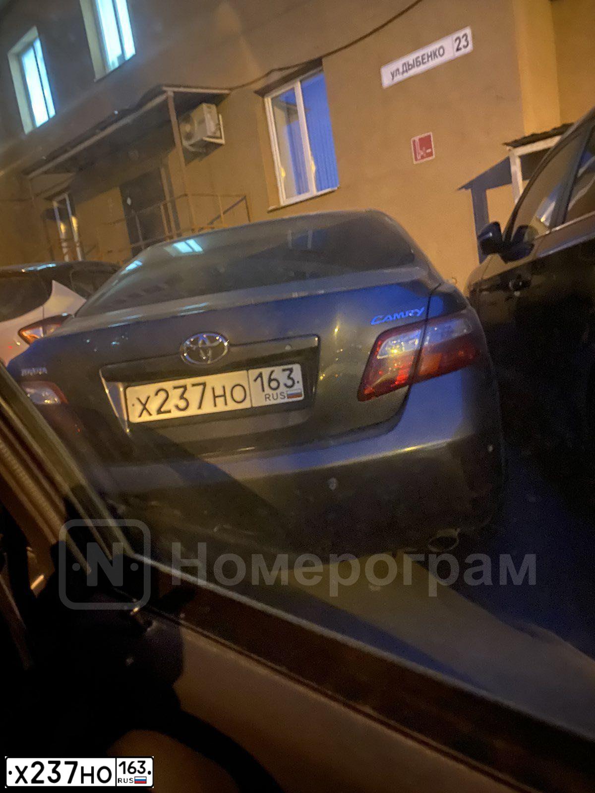 Фото автомобиля TOYOTA CAMRY, 2006 — госномер Х237НО163. Цвет: СЕРЫЙ