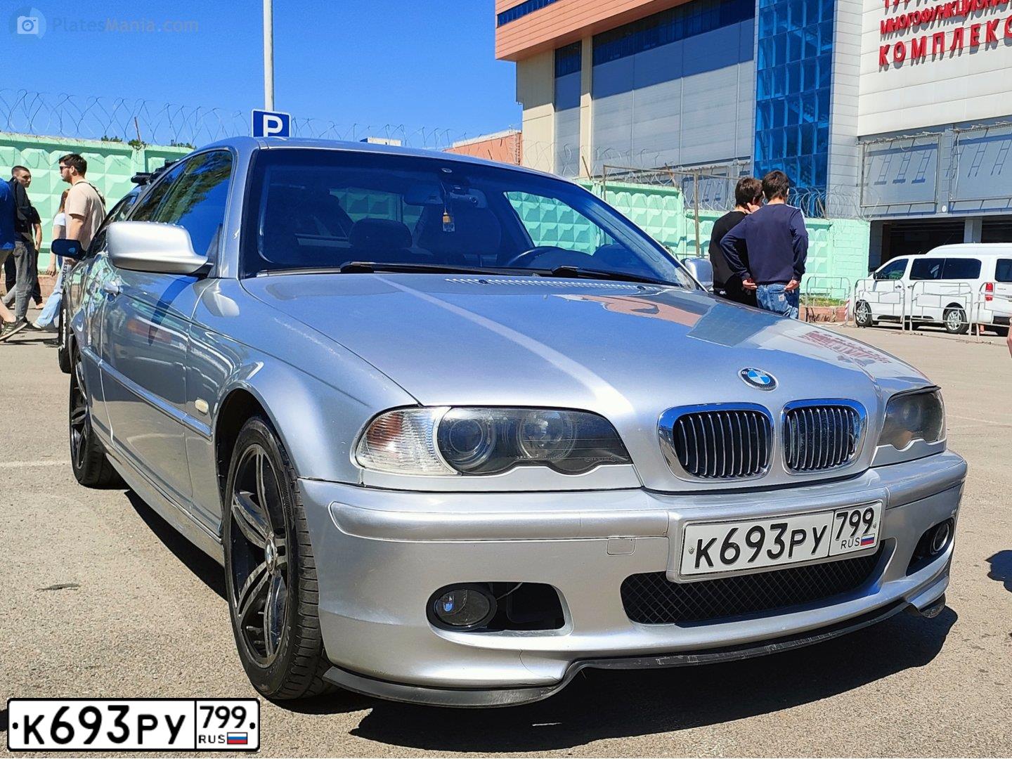 Фото автомобиля BMW SERIE 3, 2001 — госномер Н853ВТ57. Цвет: Серебристый