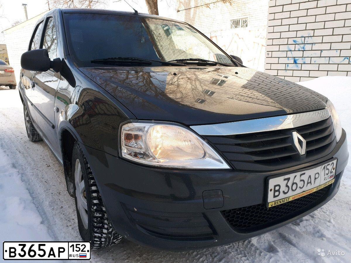 Фото автомобиля RENAULT LOGAN, 2010 — госномер Р371ВМ48. Цвет: ТЕМНО-СЕРЫЙ