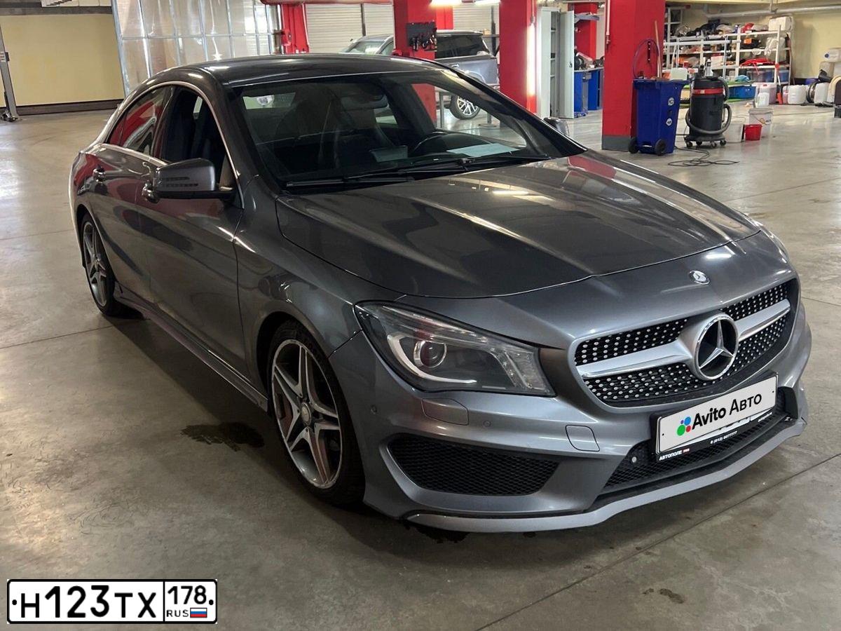 Фото автомобиля MERCEDES-BENZ CLA200, 2014 — госномер М788ЕР774. Цвет: СЕРЫЙ