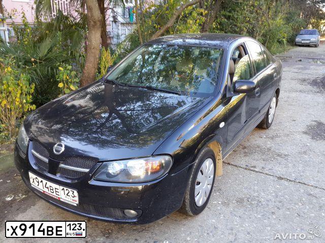 Фото автомобиля НИССАН АЛМЕРА 1.8, 2005 — госномер М401ЕЕ702. Цвет: ЧЕРНЫЙ