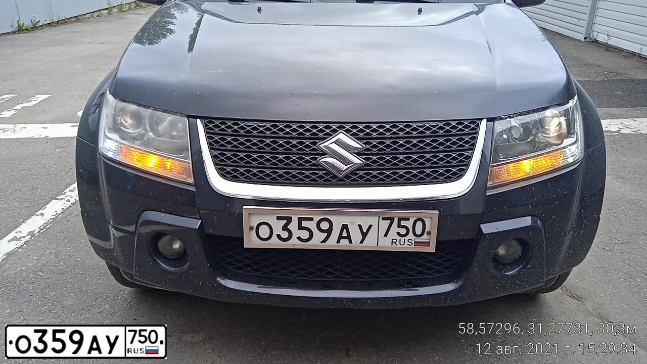 Фото автомобиля SUZUKI GRAND VITARA, 2008 — госномер К275МК53. Цвет: ЧЕРНЫЙ