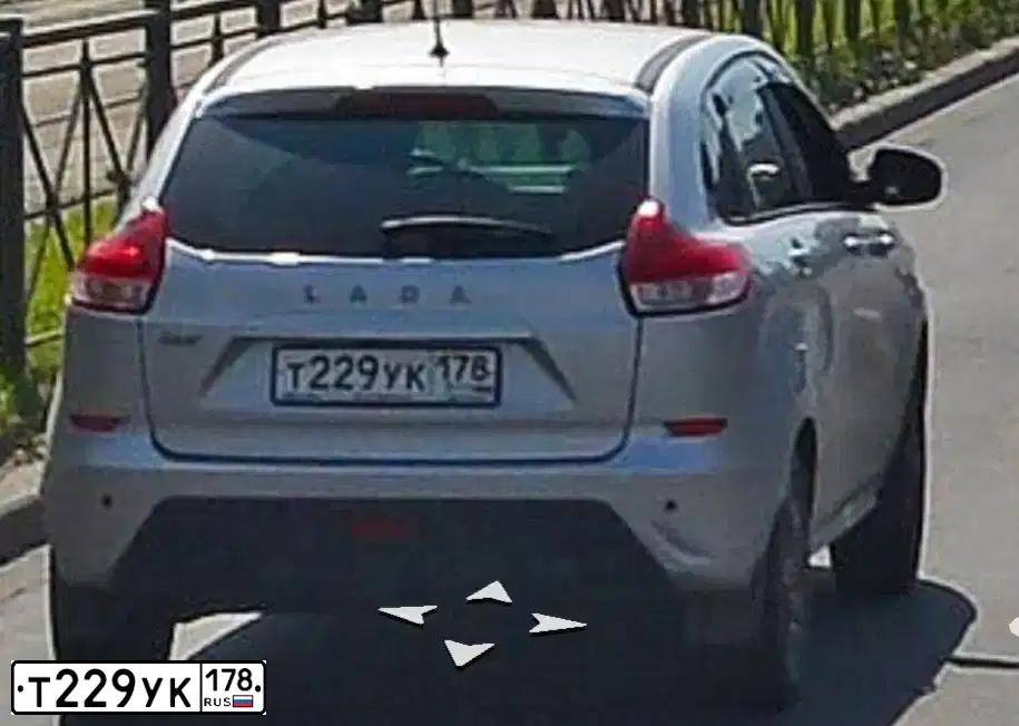 Фото автомобиля LADA XRAY, 2016 — госномер Т229УК178. Цвет: СЕРЕБРИСТЫЙ