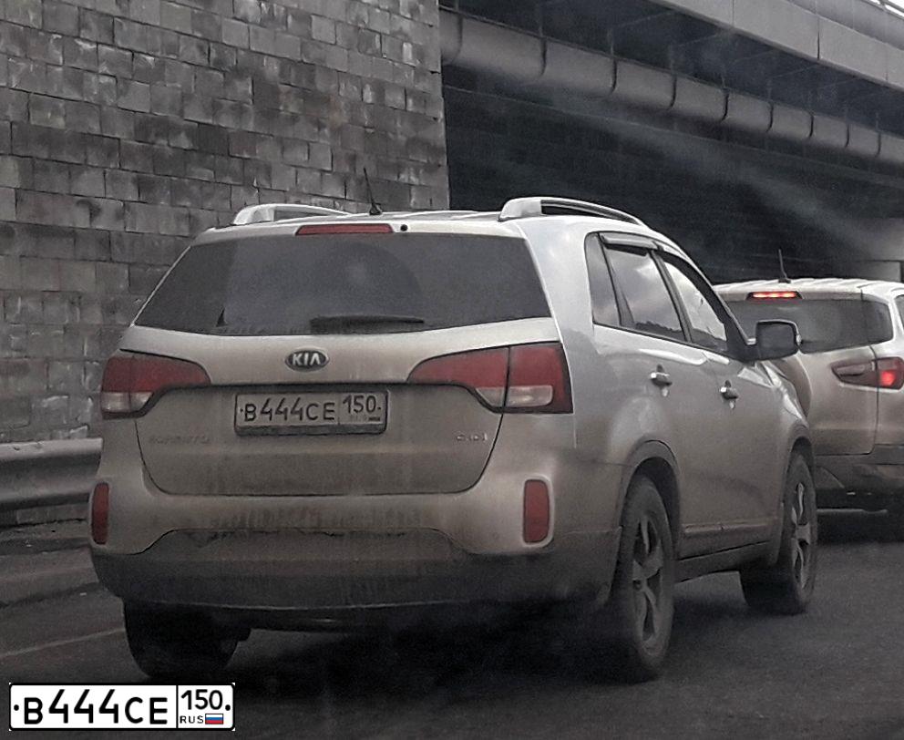Фото автомобиля KIA SORENTO, 2014 — госномер Е191КМ62. Цвет: СЕРЫЙ