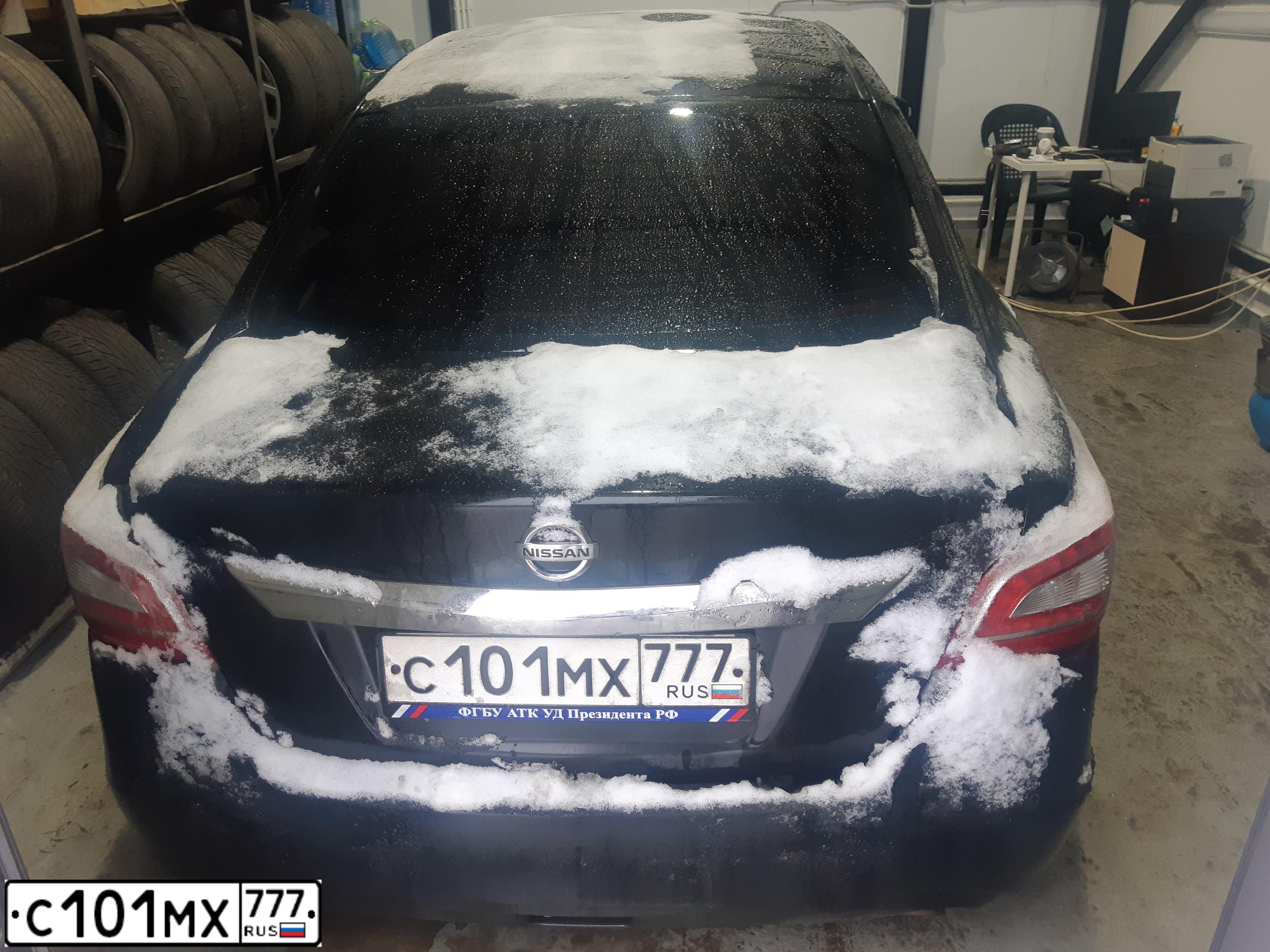 Фото автомобиля NISSAN TEANA, 2014 — госномер М435МУ13. Цвет: ЧЕРНЫЙ