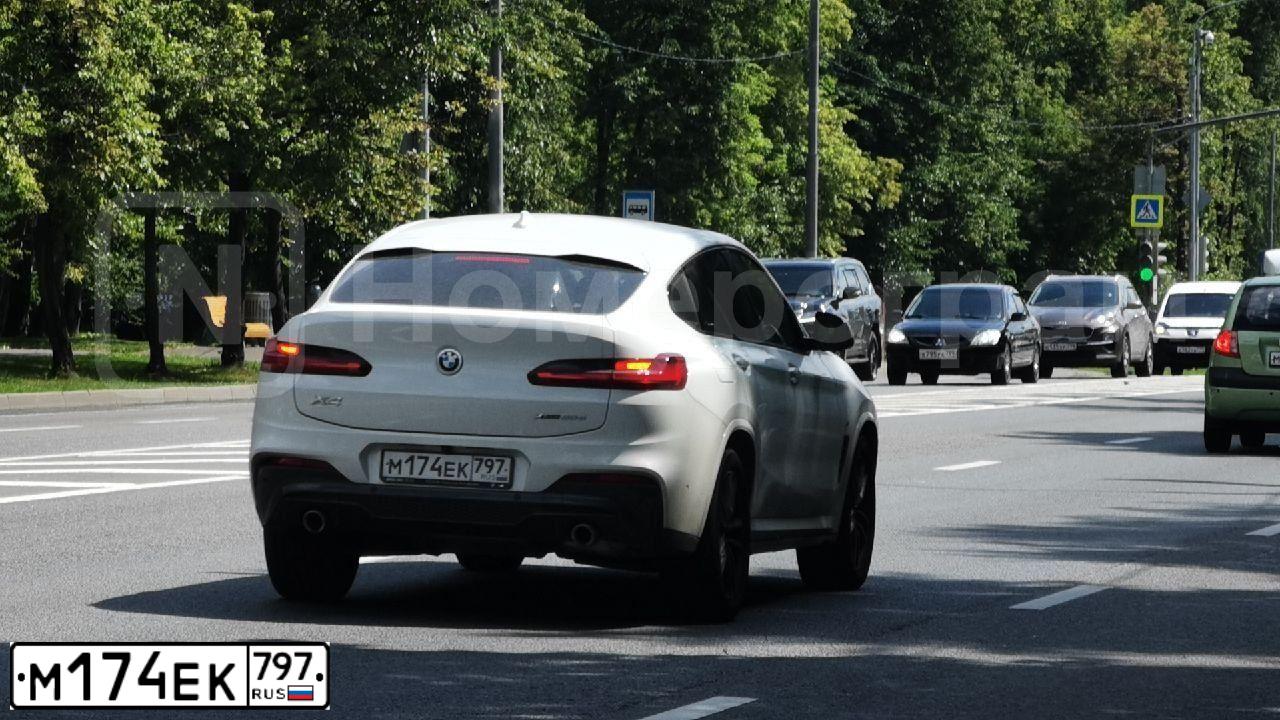 Фото автомобиля BMW X4 XDRIVE20D, 2021 — госномер М174ЕК797. Цвет: Белый