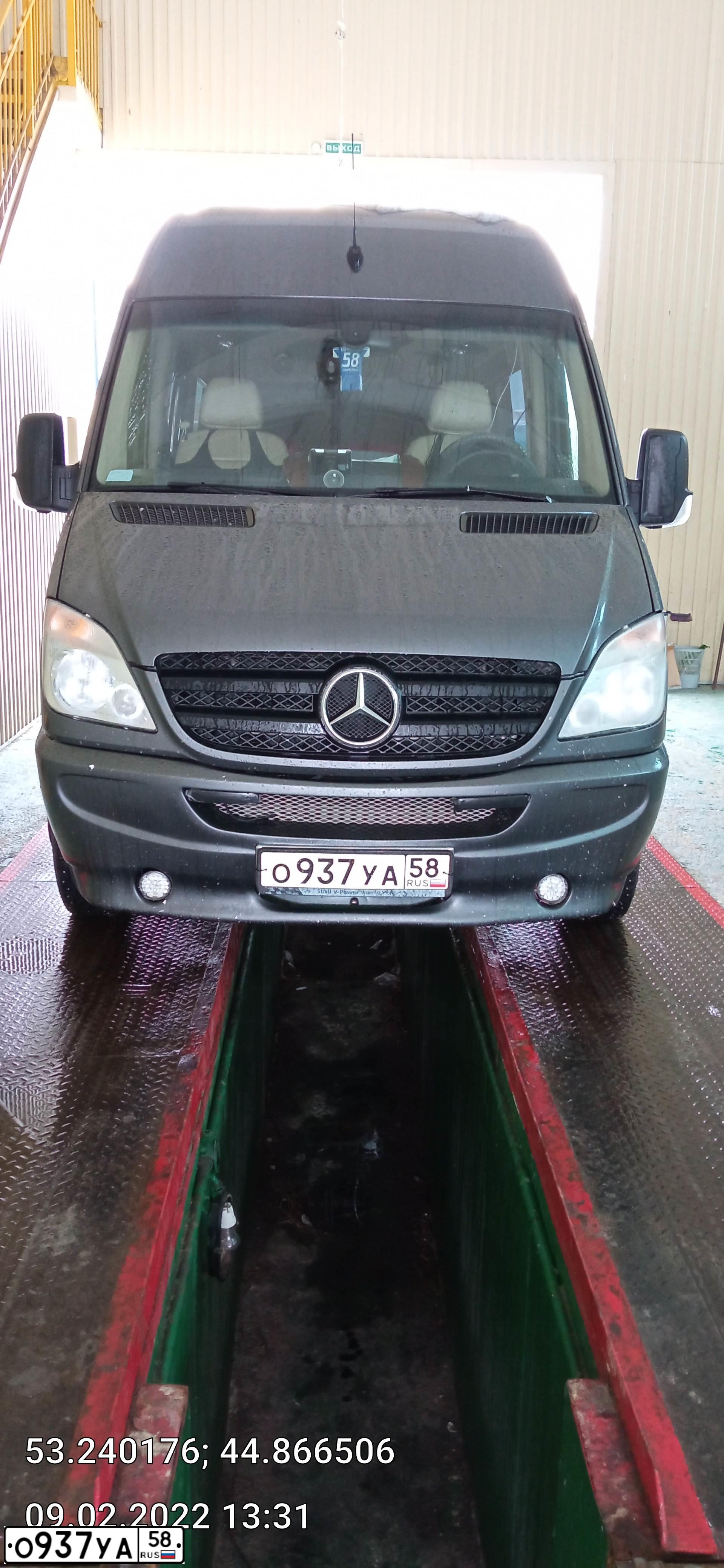 Фото автомобиля MERCEDES SPRINTER, 2008 — госномер О937УА58