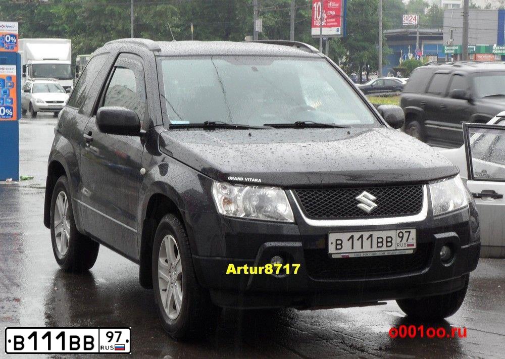 Фото автомобиля TOYOTA LANDCRUISER, 2007 — госномер В111ВВ97. Цвет: ЧЕРНЫЙ