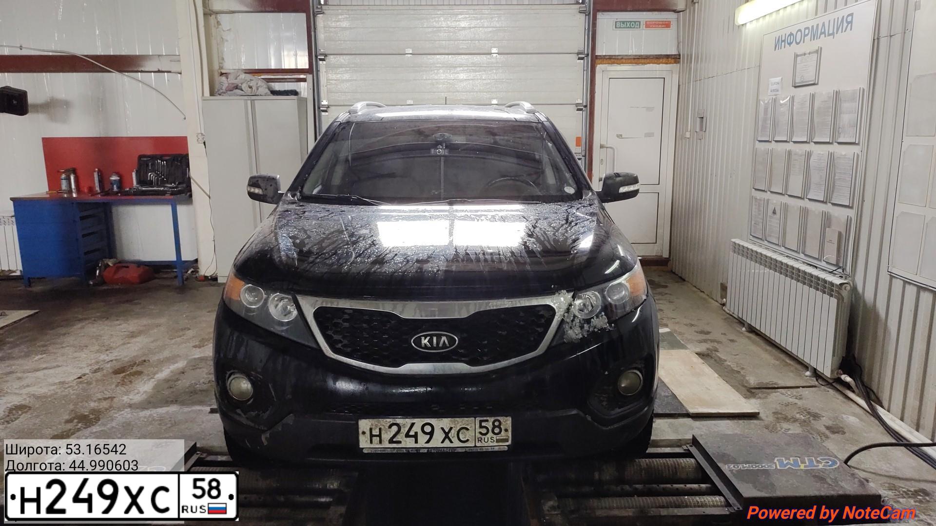 Фото автомобиля KIA SORENTO, 2012 — госномер Н249ХС58
