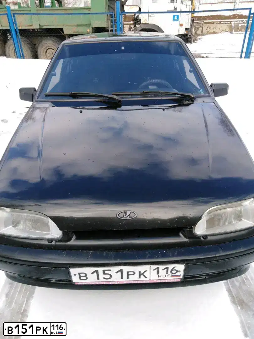 Фото автомобиля LADA 2114 SAMARA, 2010 — госномер В151РК116. Цвет: Сине-Черный