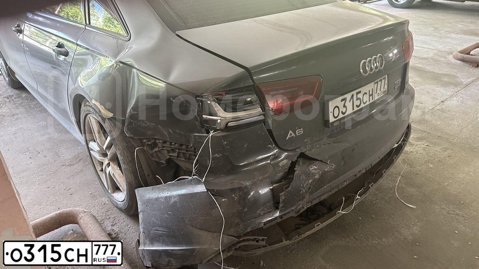 Фото автомобиля AUDI A6, 2016 — госномер О315СН777. Цвет: СЕРЫЙ