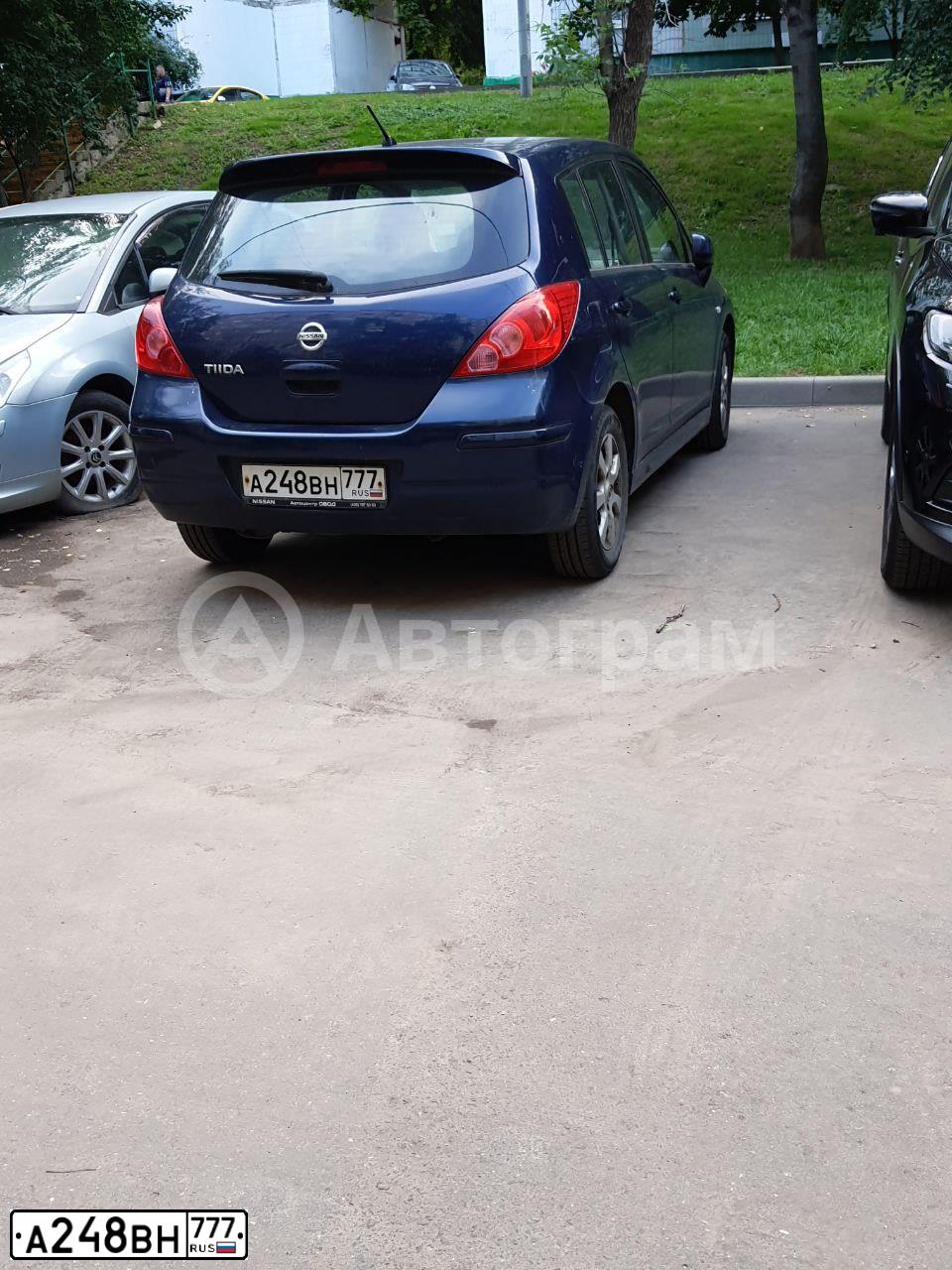 Фото автомобиля NISSAN TIIDA, 2013 — госномер А248ВН777. Цвет: СИНИЙ ТЕМНЫЙ