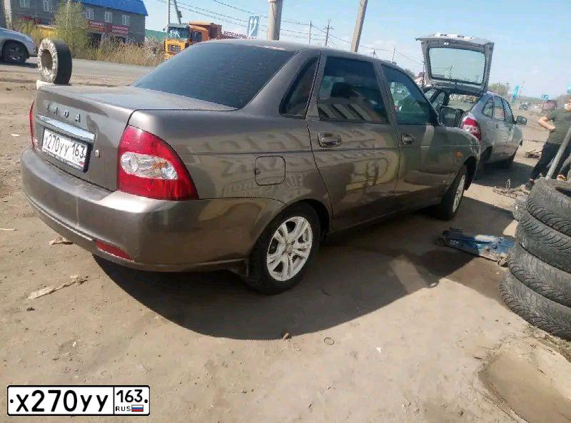 Фото автомобиля LADA PRIORA, 2017 — госномер К083ОХ763. Цвет: Золотисто-коричневый