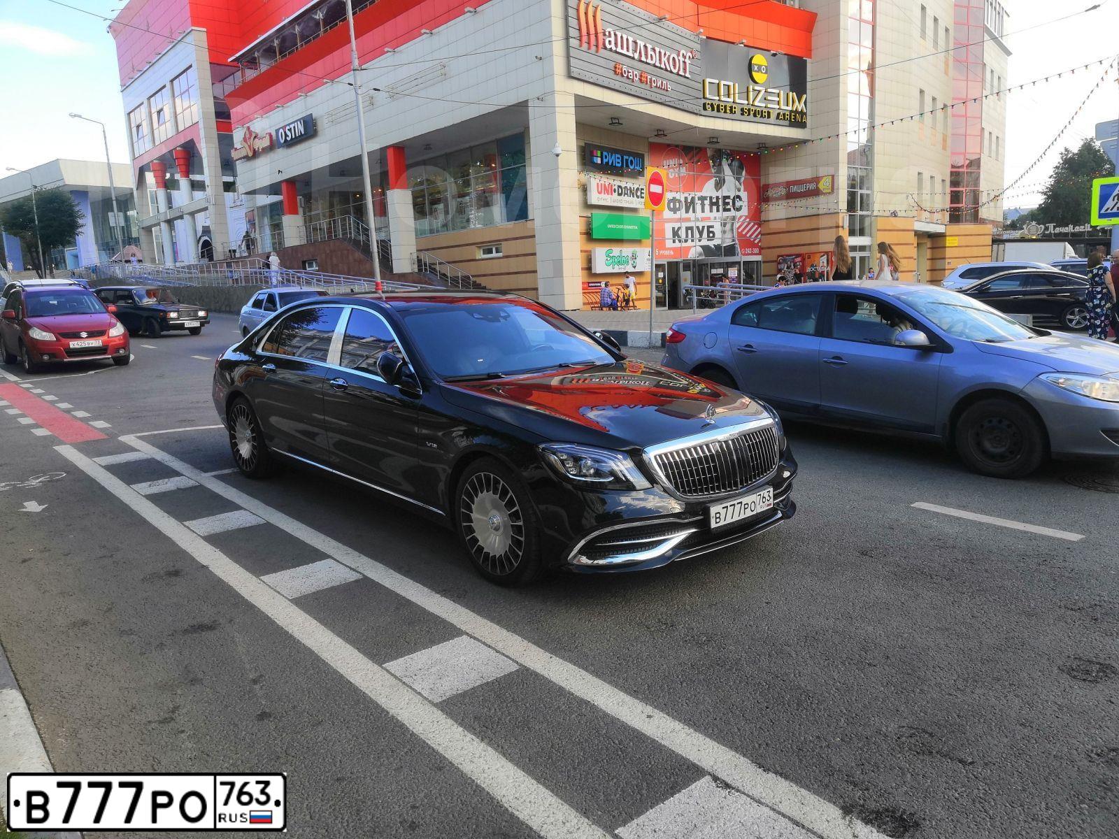 Фото автомобиля MERCEDES S-KLASSE, 2015 — госномер А007АА63. Цвет: ЧЕРНЫЙ