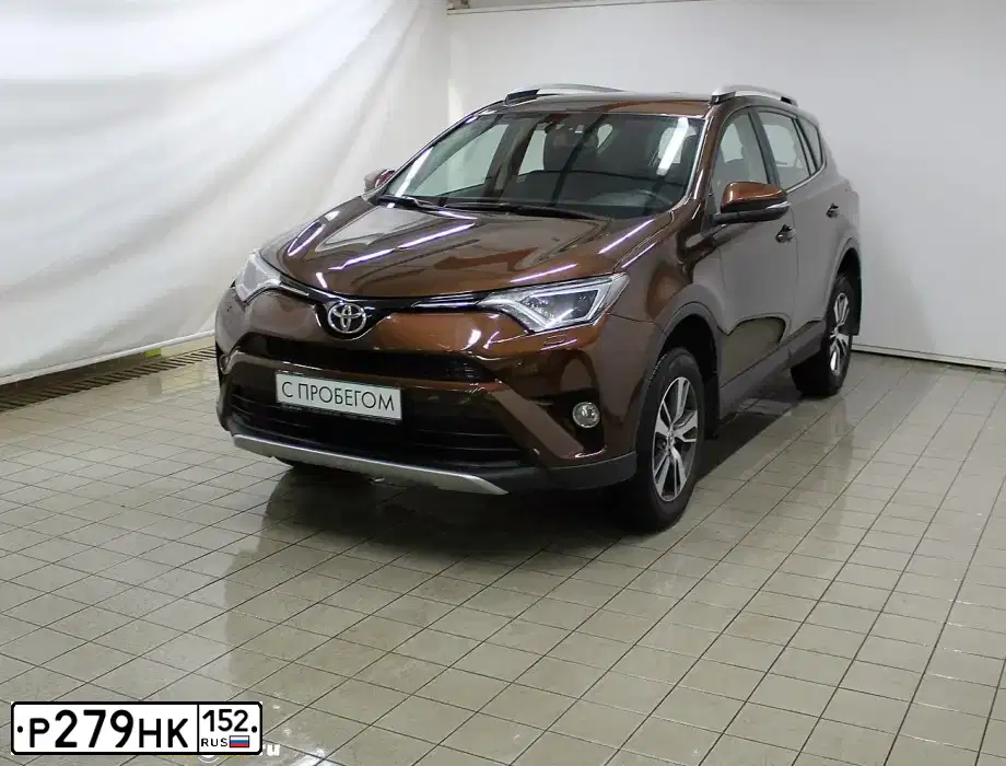 Фото автомобиля TOYOTA RAV4, 2017 — госномер О396РВ152. Цвет: Коричневый