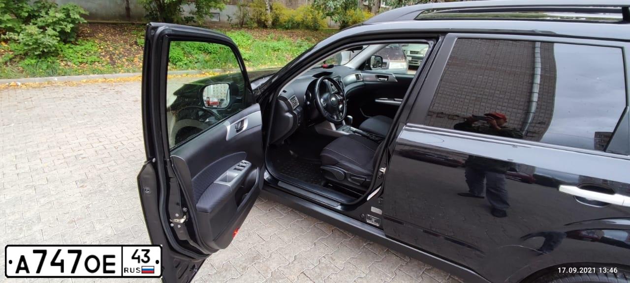 Фото автомобиля SUBARU FORESTER, 2012 — госномер А364УМ43. Цвет: ЧЕРНЫЙ