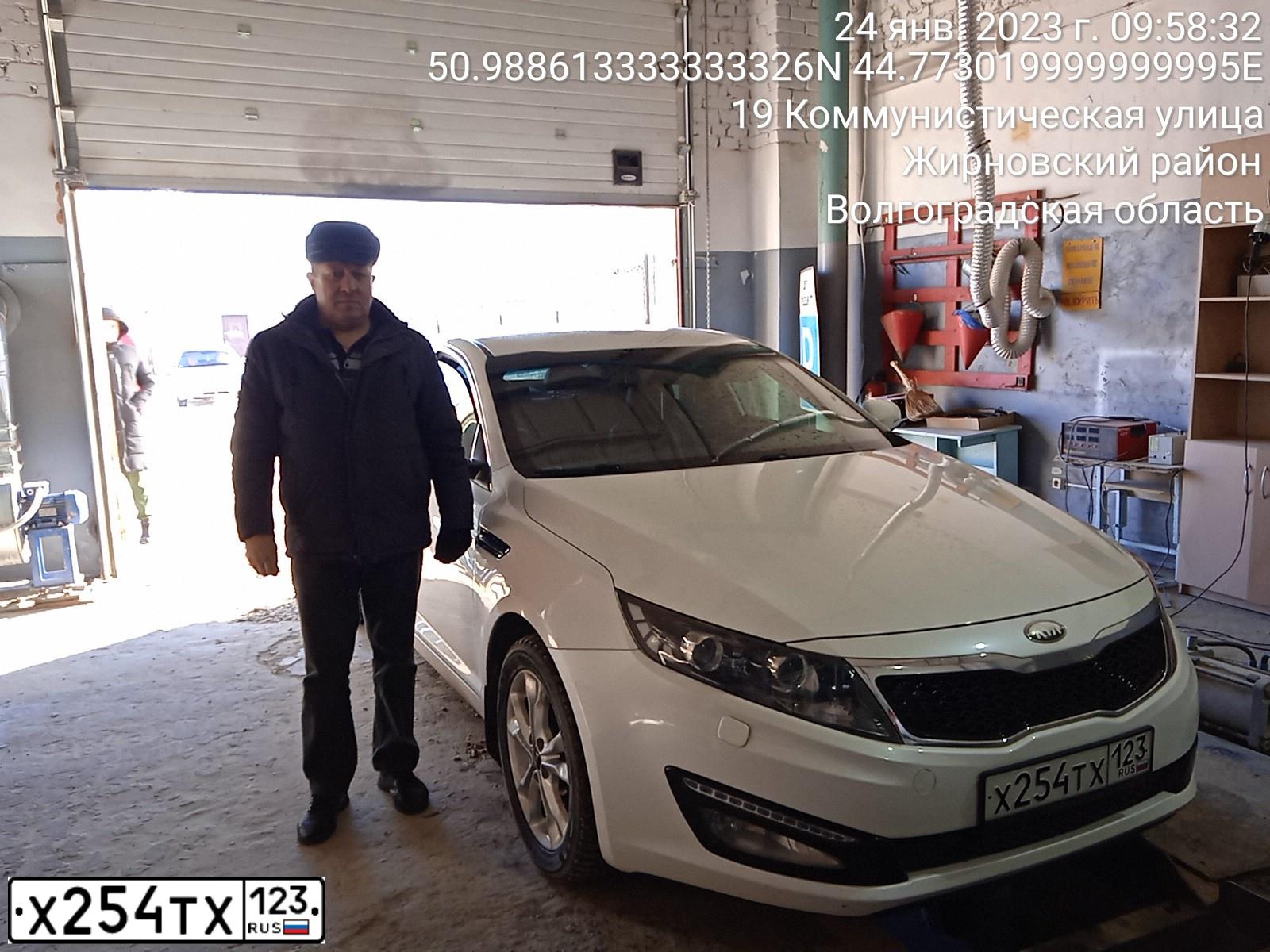 Фото автомобиля KIA MAGENTIS / OPTIMA, 2013 — госномер Н088НУ93. Цвет: Белый