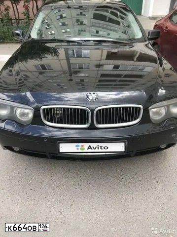 Фото автомобиля BMW SERIE 7, 2002 — госномер Н495СТ702. Цвет: ЧЕРНЫЙ