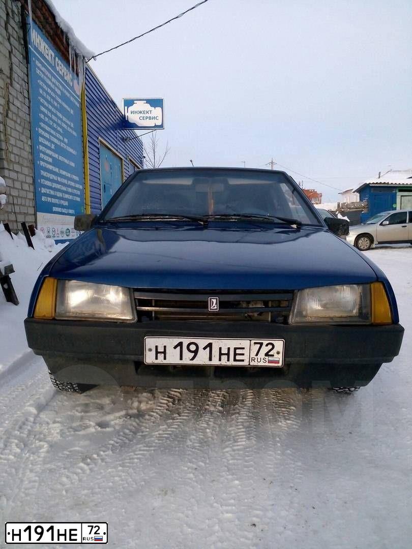 Фото автомобиля LADA 2109 SAMARA, 2002 — госномер М010ОУ72. Цвет: СЕРЕБРИСТО-СИНИЙ