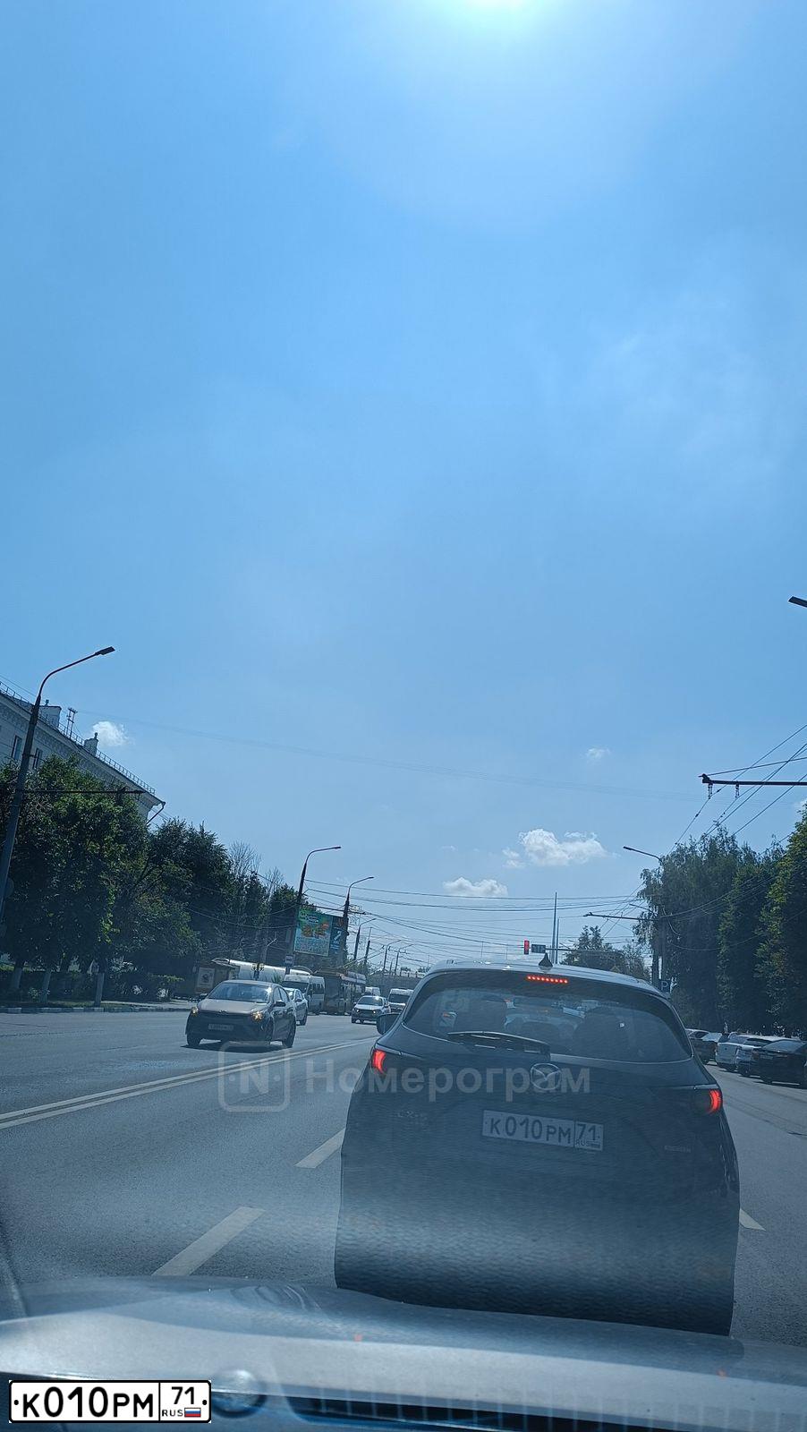 Фото автомобиля LADA 2107, 2008 — госномер К010РМ71. Цвет: ТЕМНО-КОРИЧНЕВЫЙ