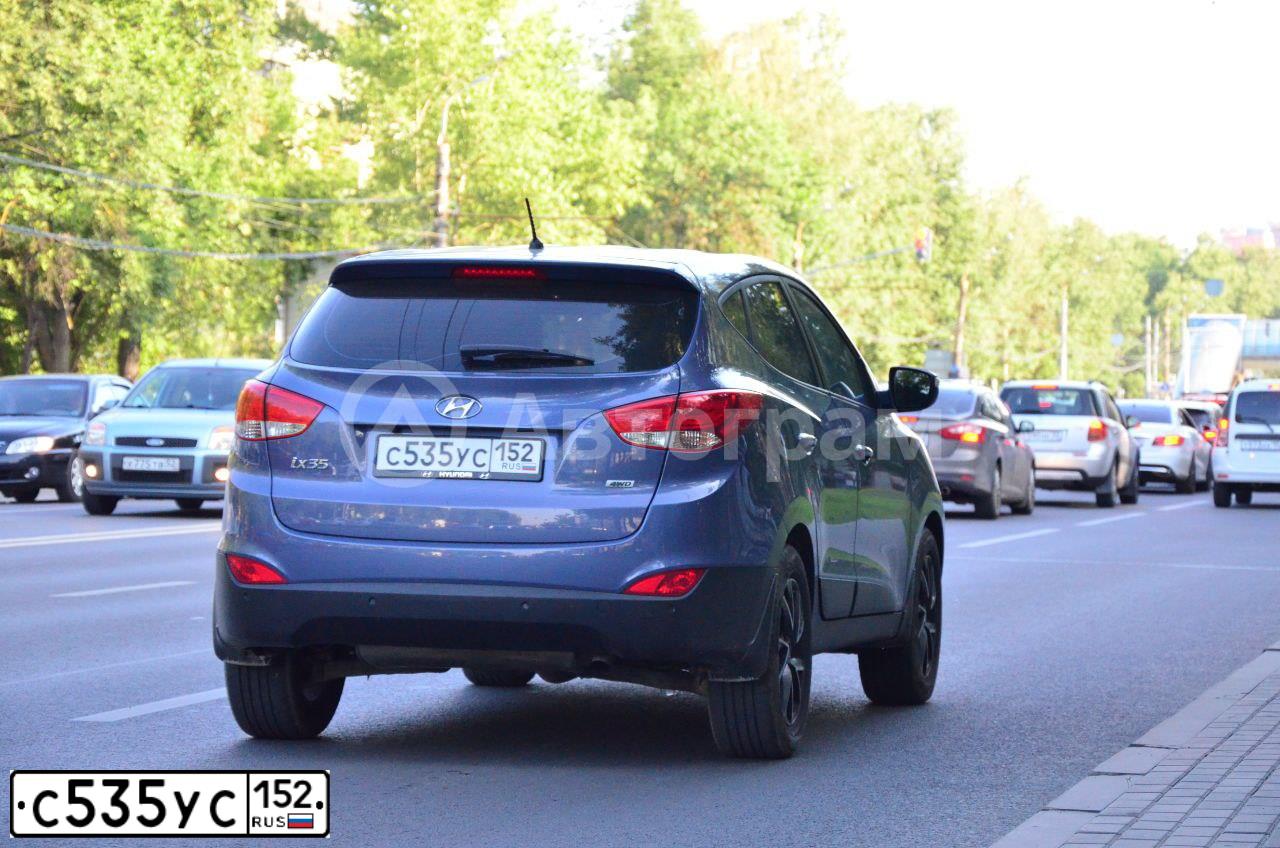 Фото автомобиля HYUNDAI IX35, 2014 — госномер С535УС152. Цвет: синий