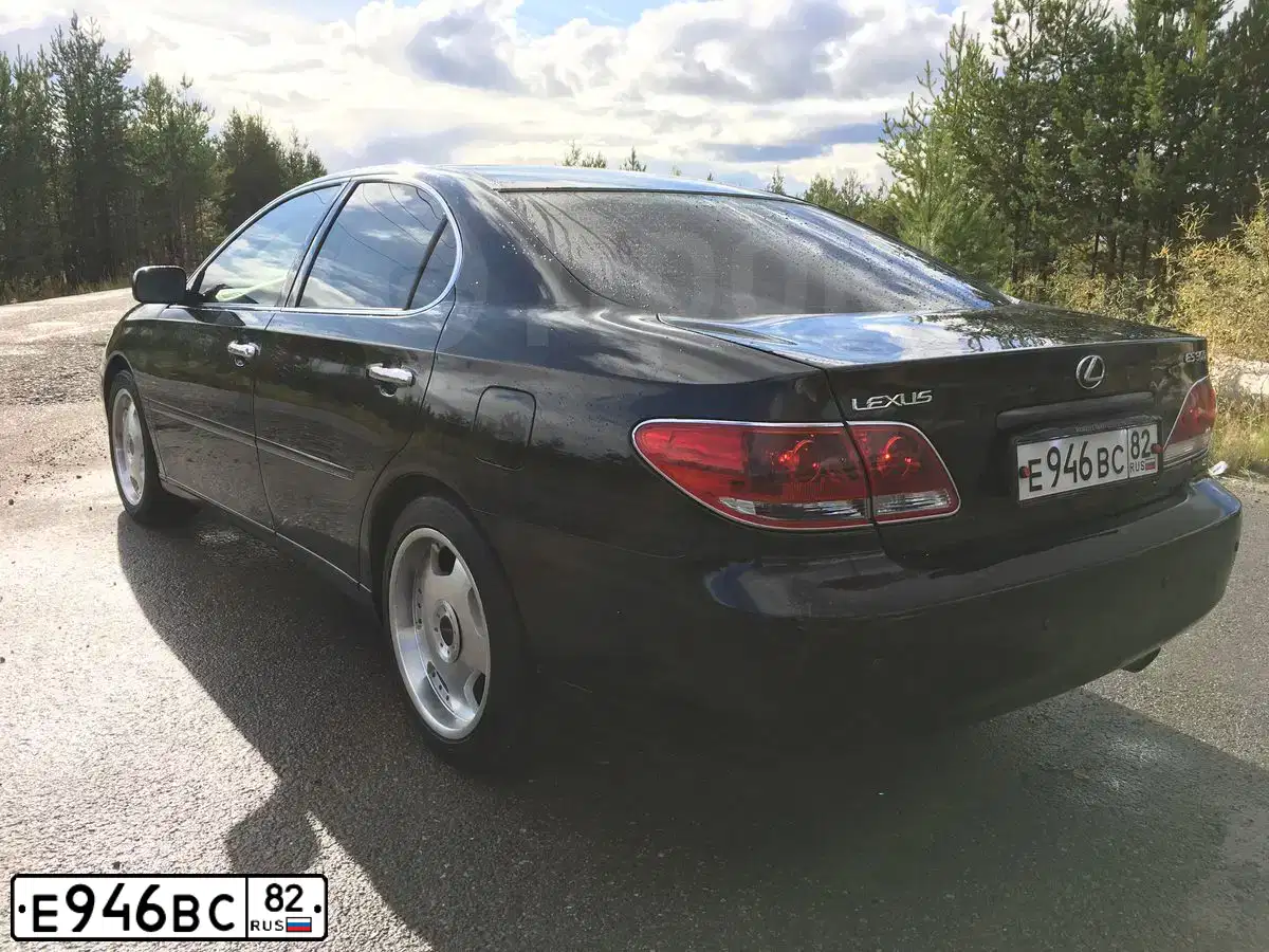 Фото автомобиля LEXUS ES300, 2002 — госномер У242КС44. Цвет: ЧЕРНЫЙ