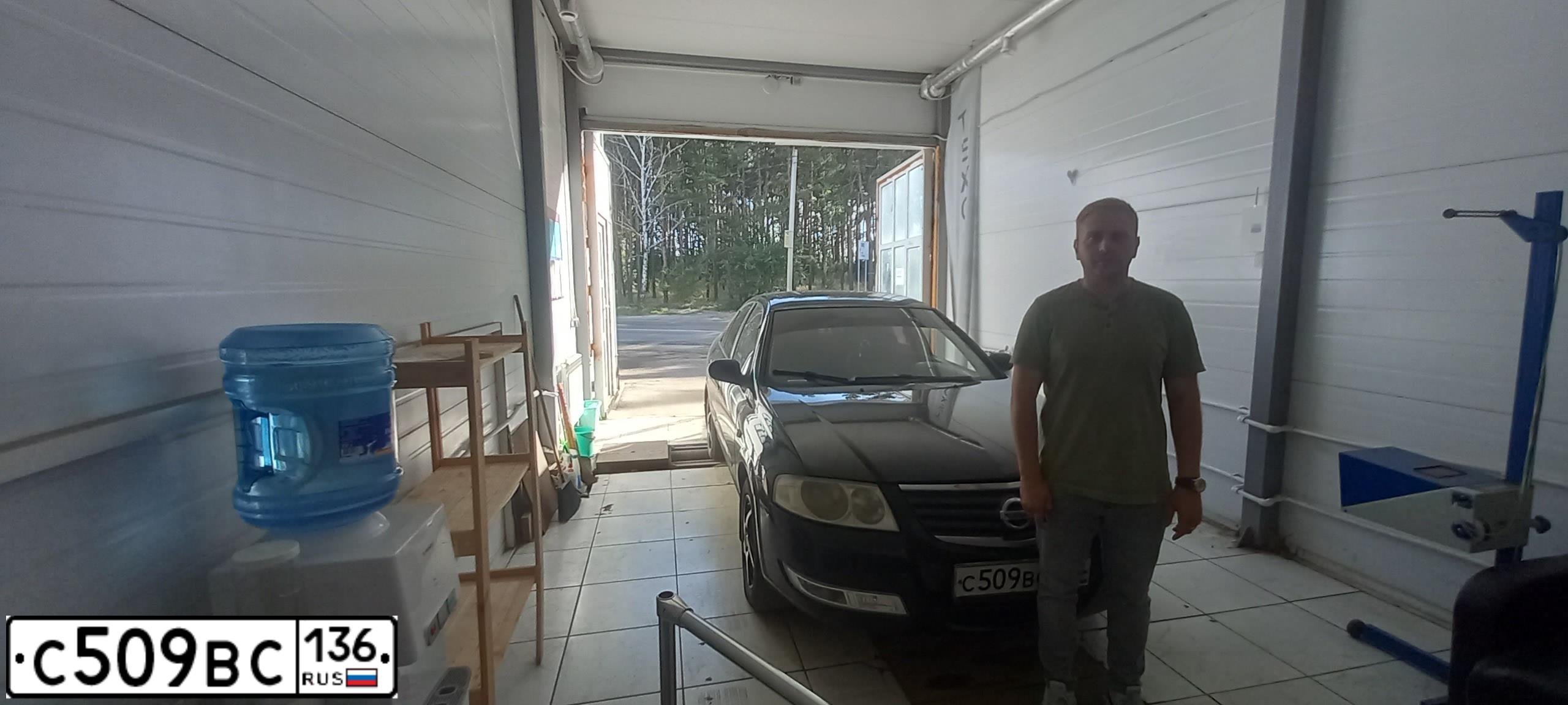 Фото автомобиля NISSAN ALMERA, 2007 — госномер С509ВС136. Цвет: ЧЕРНЫЙ