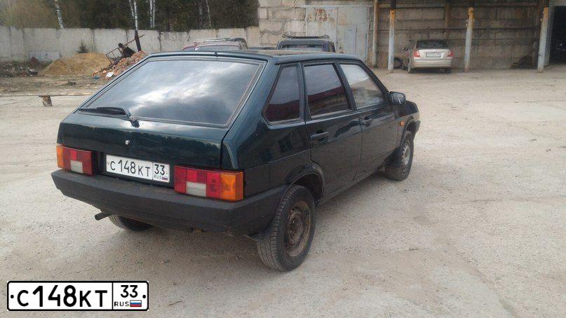Фото автомобиля LADA 2109 SAMARA, 2001 — госномер С691ВА33. Цвет: СЕРЕБРИСТО-ЗЕЛЕНЫЙ