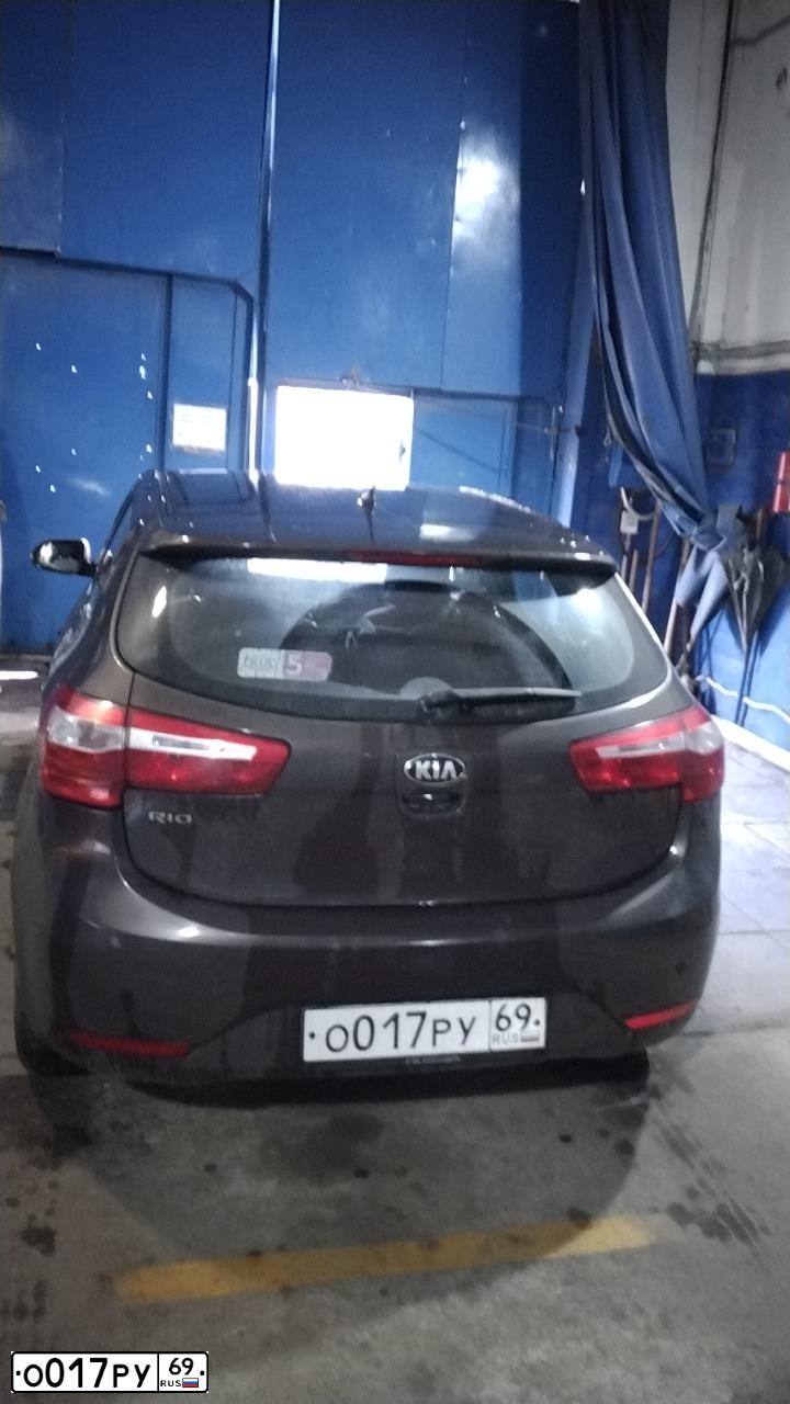 Фото автомобиля KIA RIO, 2015 — госномер О017РУ69