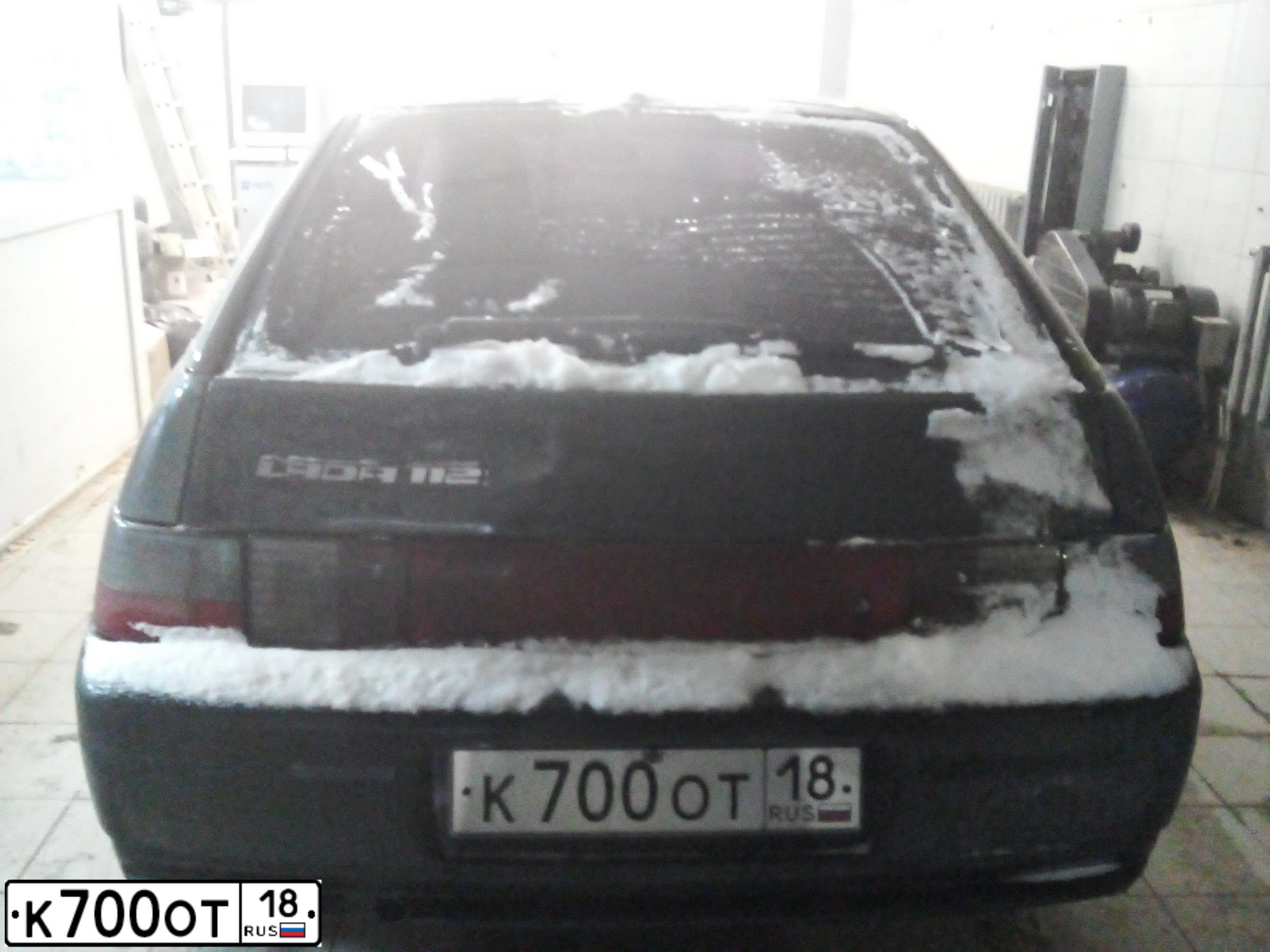Фото автомобиля LADA 2112 LADA, 2007 — госномер К700ОТ18. Цвет: ГРАФИТОВЫЙ МЕТАЛЛ