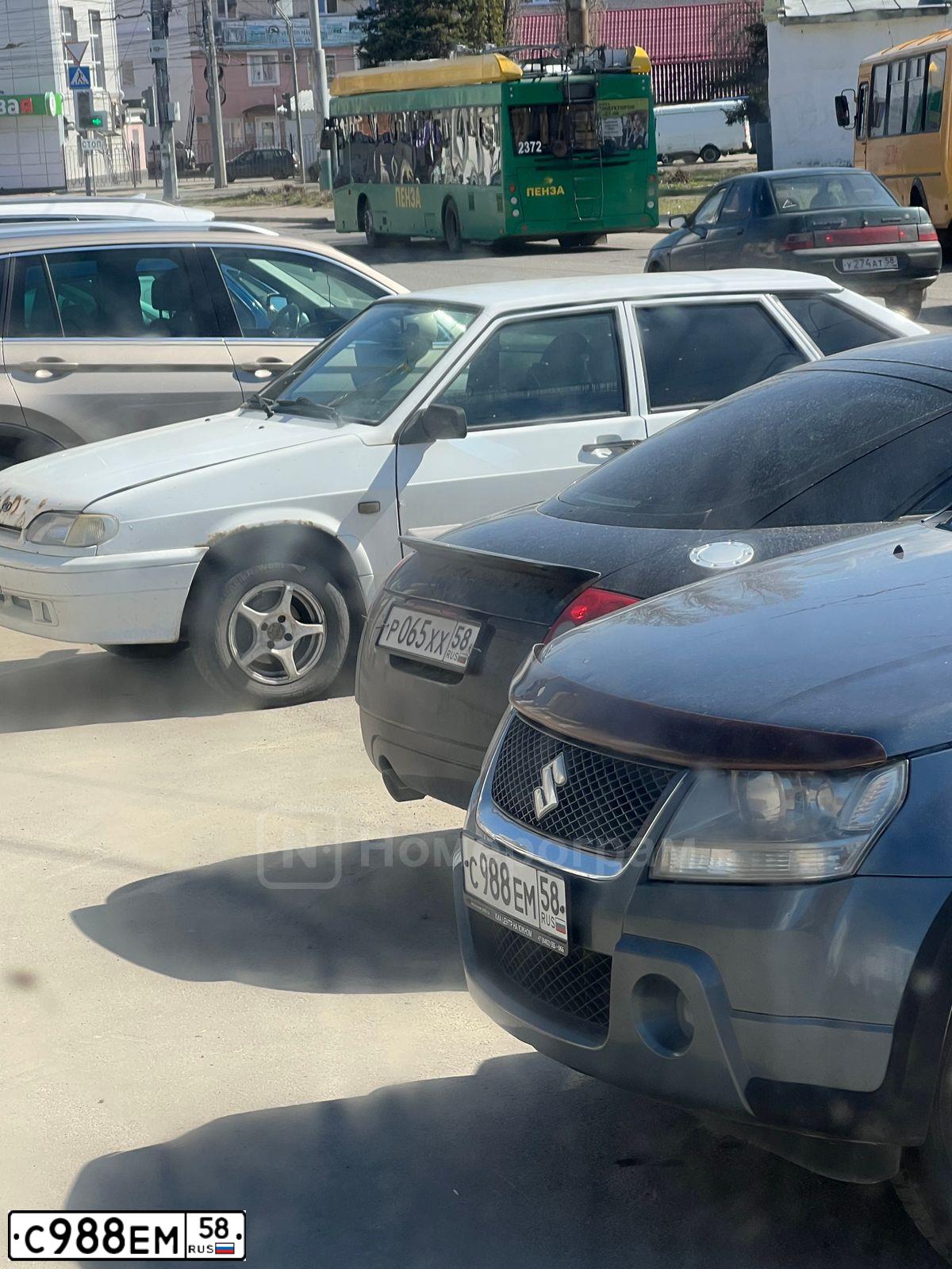 Фото автомобиля SUZUKI /GRAND/ VITARA, 2007 — госномер С988ЕМ58. Цвет: СЕРЫЙ