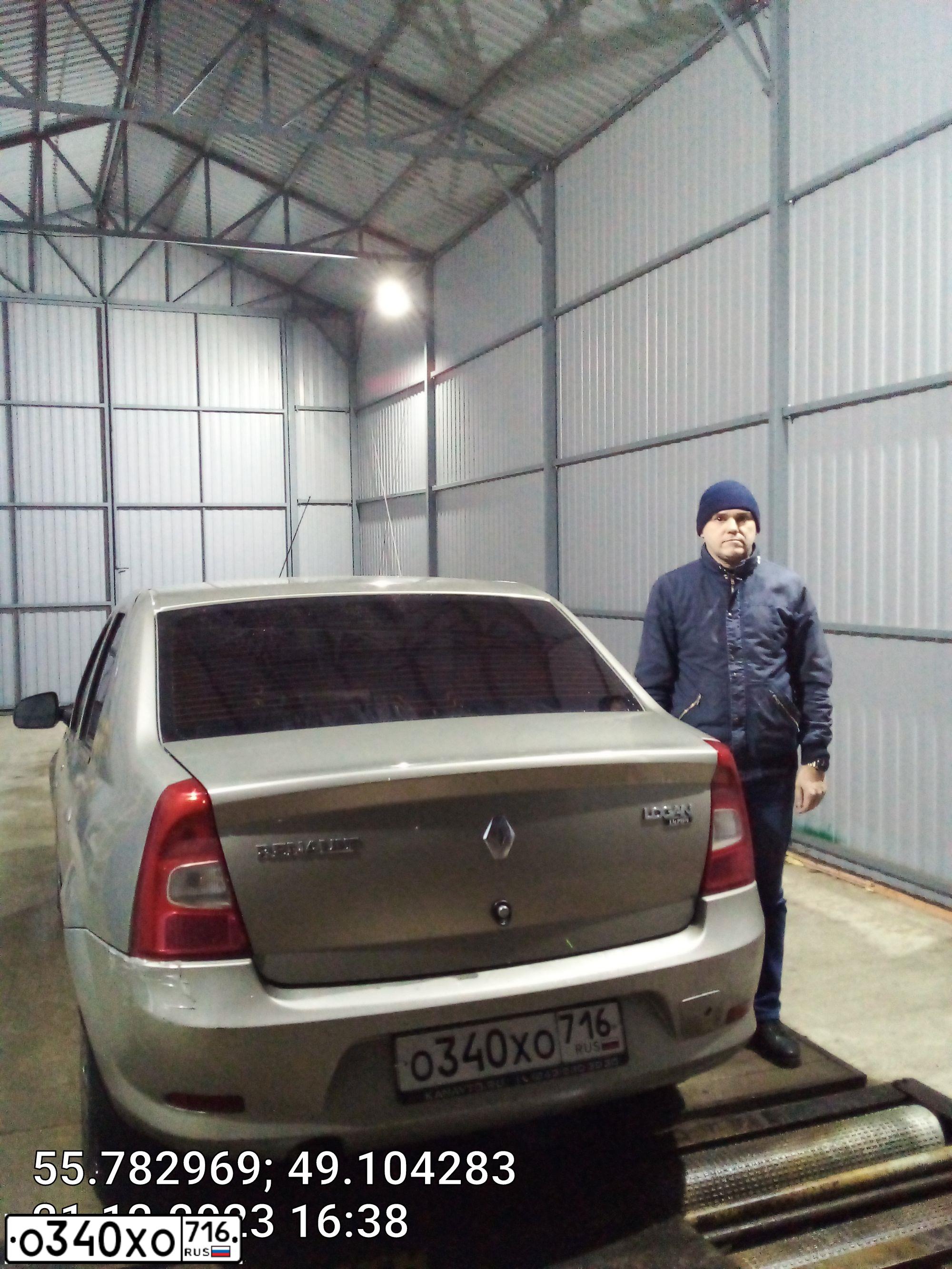 Фото автомобиля RENAULT LOGAN, 2012 — госномер Х235ТА73
