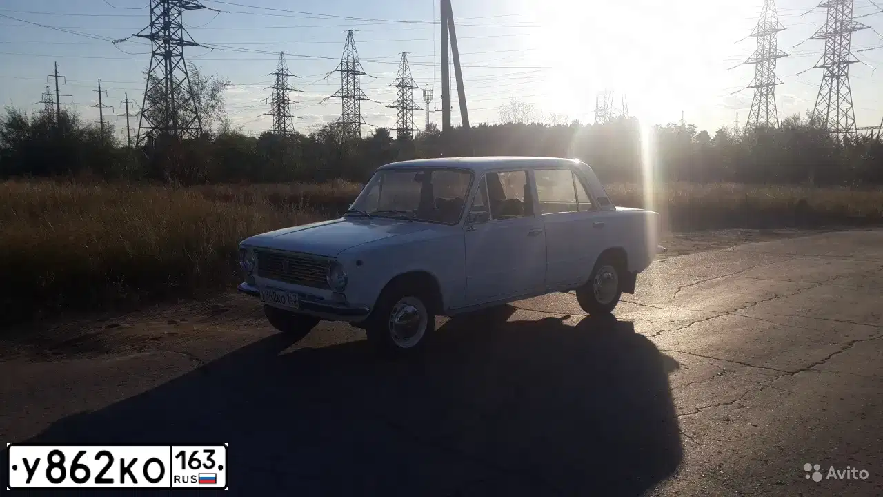 Фото автомобиля VAZ 2101 LADA, 1985 — госномер У862КО163. Цвет: СЕРО-БЕЛЫЙ