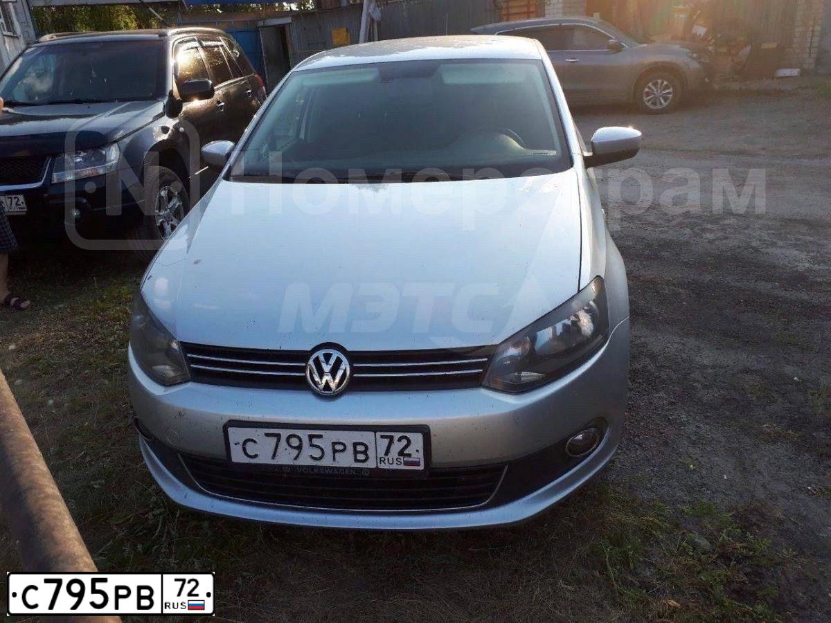Фото автомобиля VOLKSWAGEN POLO, 2014 — госномер О734МУ45. Цвет: СЕРЕБРИСТЫЙ