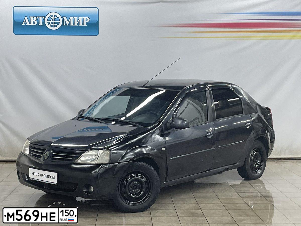 Фото автомобиля RENAULT LOGAN, 2007 — госномер О171КХ76. Цвет: СЕРЫЙ
