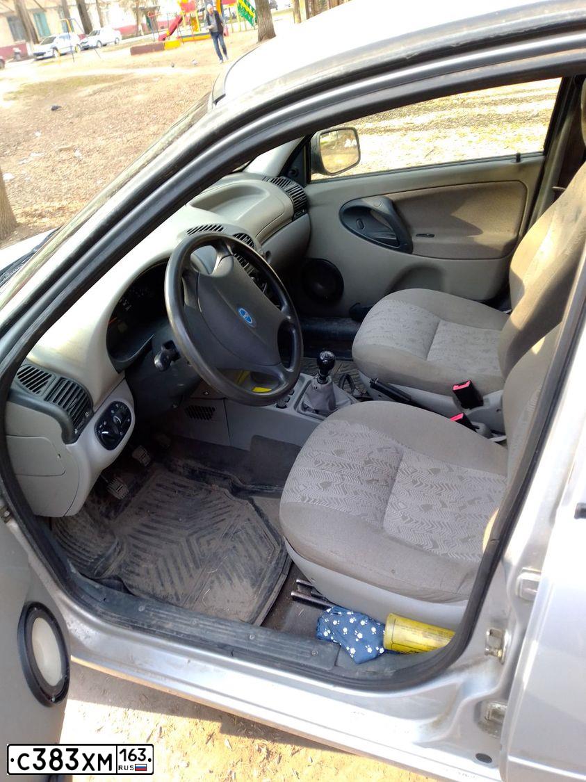Фото автомобиля LADA 1119 KALINA, 2010 — госномер Е752ВУ73. Цвет: СЕРЕБРИСТЫЙ