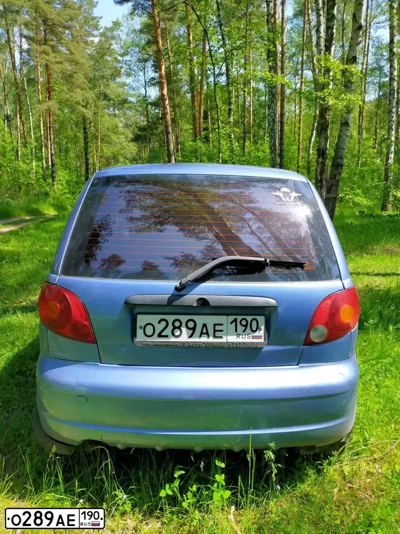 Фото автомобиля DAEWOO MATIZ, 2009 — госномер О289АЕ190. Цвет: ВАСИЛЕК