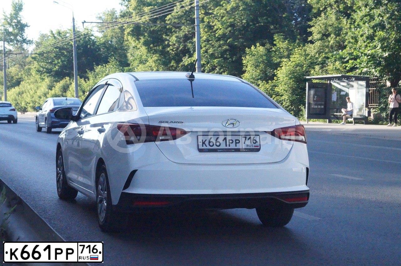Фото автомобиля HYUNDAI SOLARIS, 2021 — госномер К661РР716