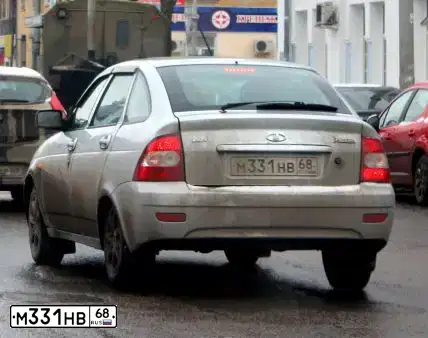 Фото автомобиля LADA 2172 PRIORA, 2010 — госномер М331НВ68. Цвет: СВЕТЛО-СЕРЕБРИСТЫЙ МЕТАЛЛ