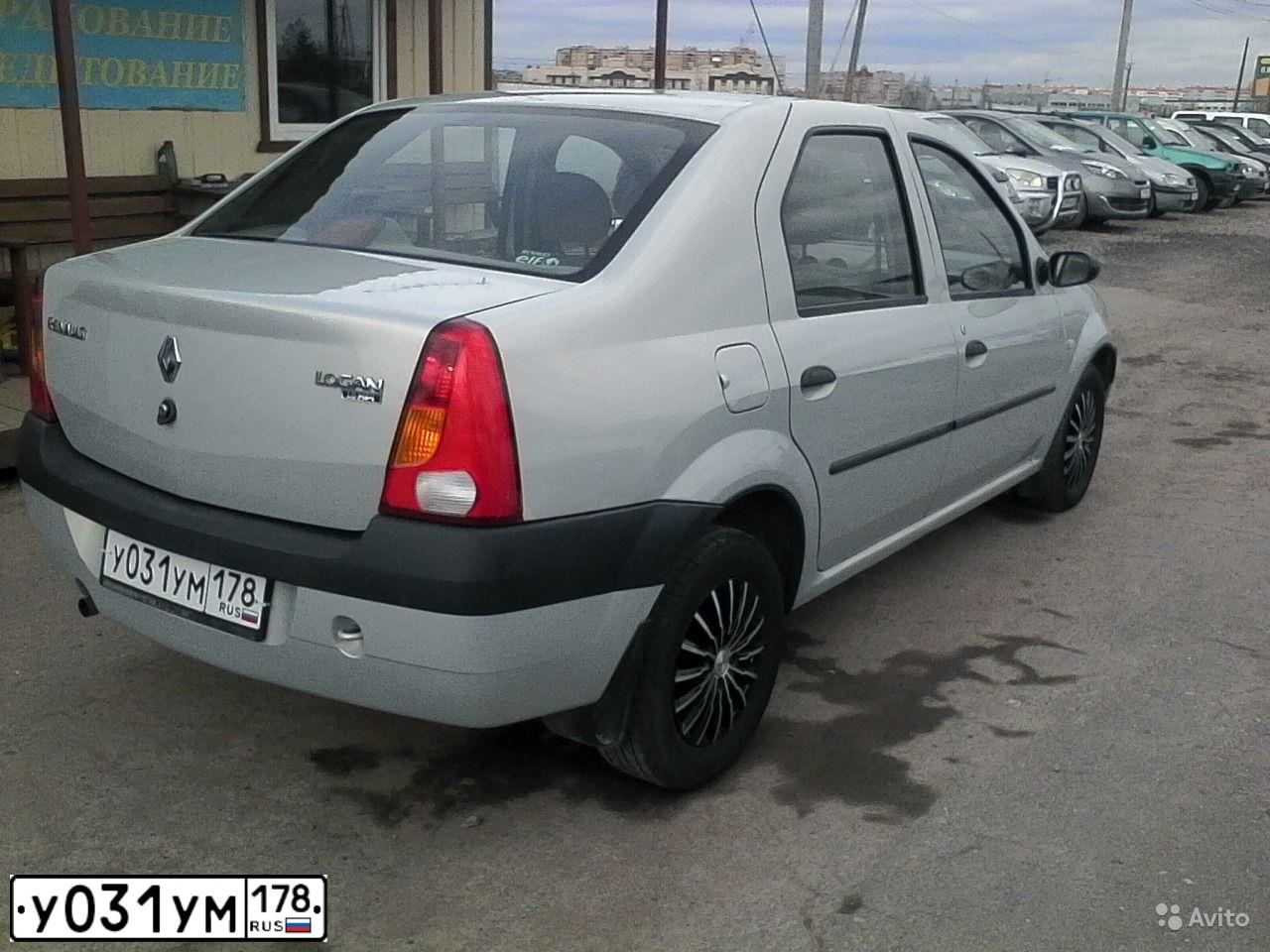 Фото автомобиля RENAULT LOGAN, 2008 — госномер У031УМ178