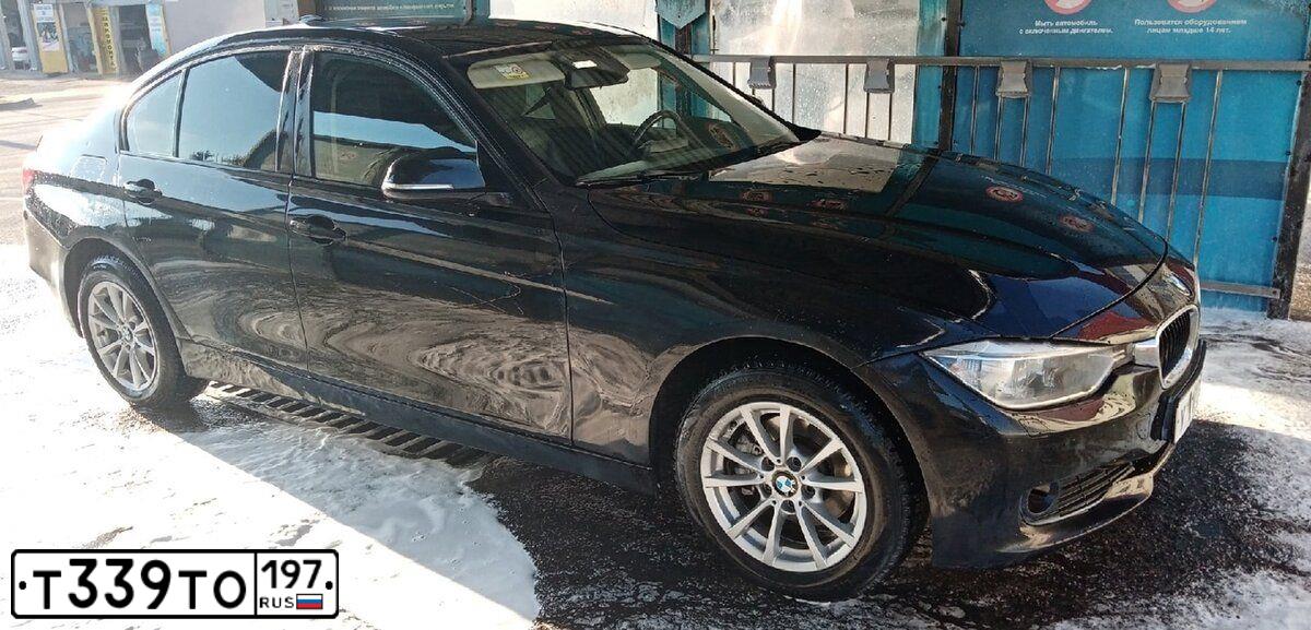 Фото автомобиля BMW SERIE 3, 2014 — госномер Т339ТО197. Цвет: ЧЕРНЫЙ