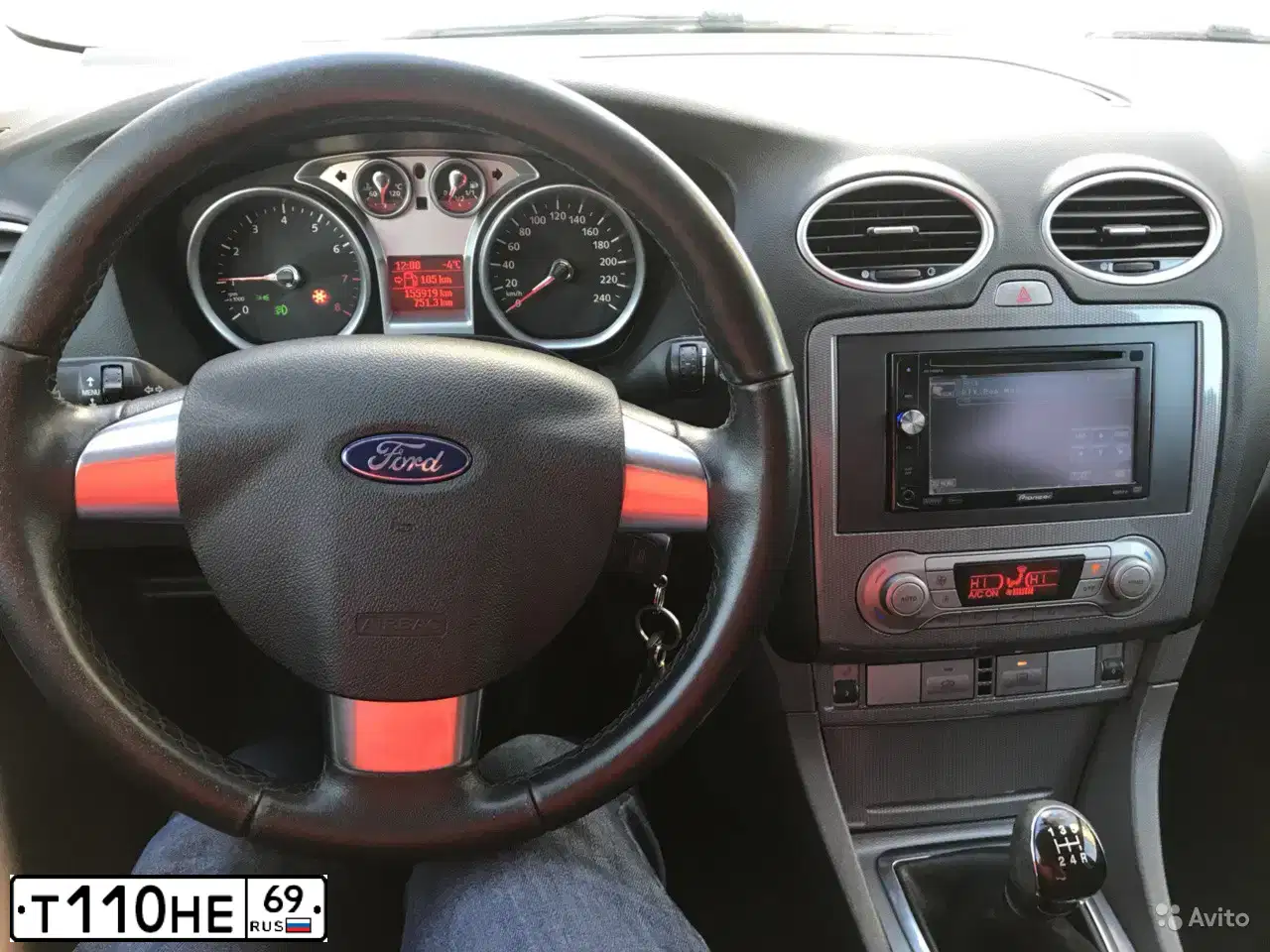 Фото автомобиля FORD FOCUS, 2008 — госномер К064ЕК193. Цвет: ЧЕРНЫЙ