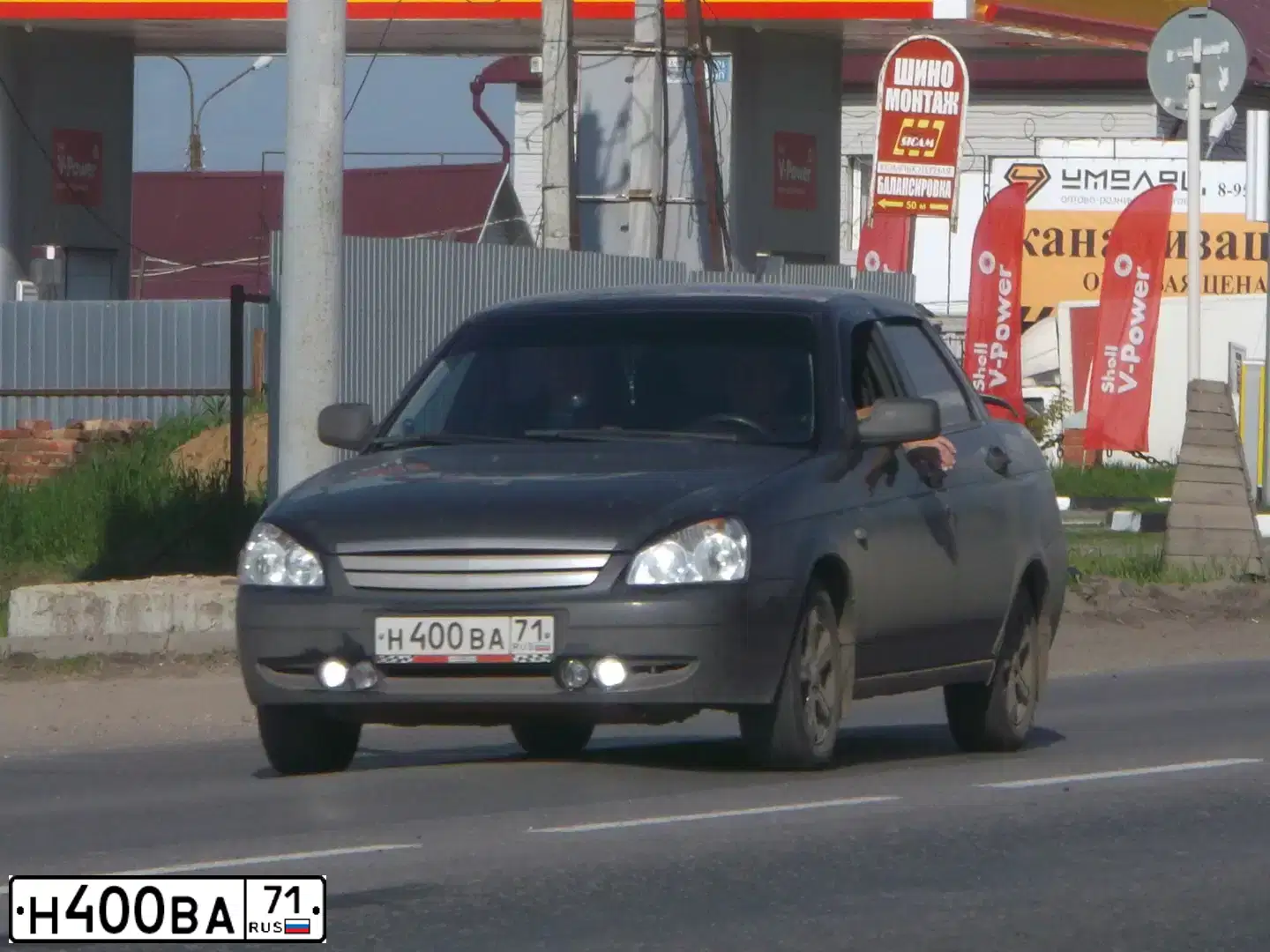 Фото автомобиля LADA 2170 PRIORA, 2007 — госномер У861ЕС71. Цвет: ГРАФИТОВЫЙ МЕТАЛЛИК