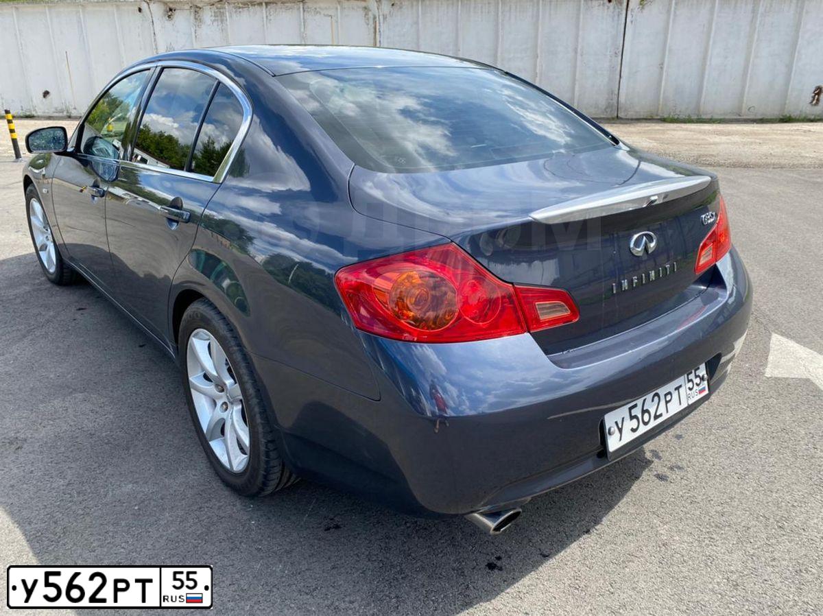 Фото автомобиля INFINITI G35, 2007 — госномер М196МН154. Цвет: ТЕМНО - СЕРЫЙ